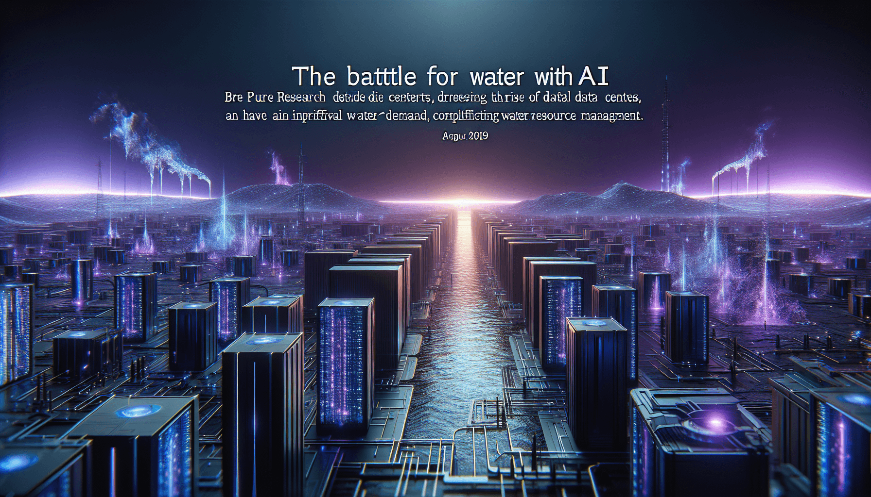 ¿La guerra por el agua con IA?