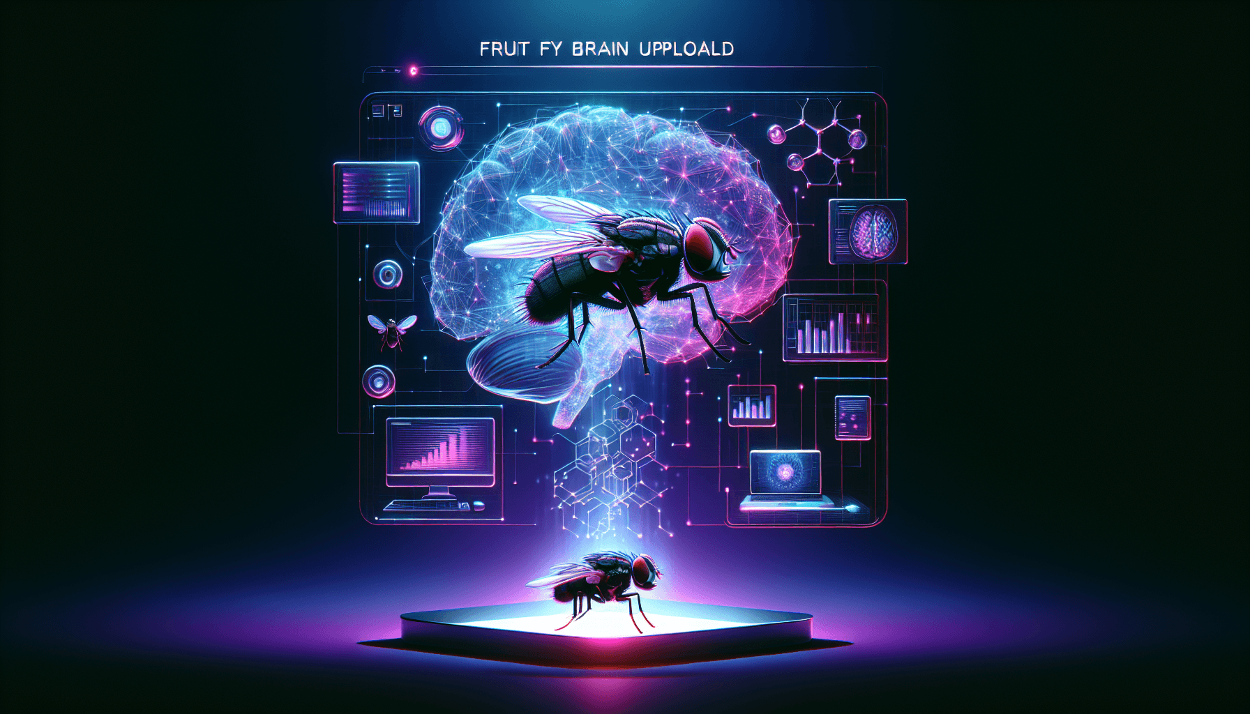 ¿El brain-upload de una mosca?