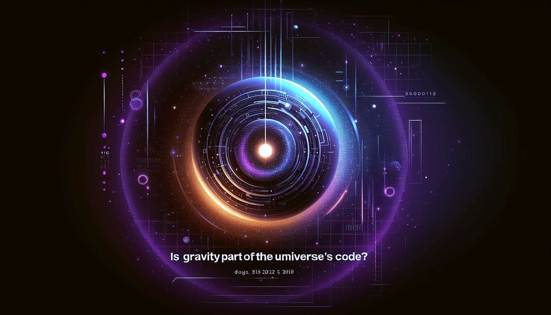 ¿Es la gravedad parte del código del universo?